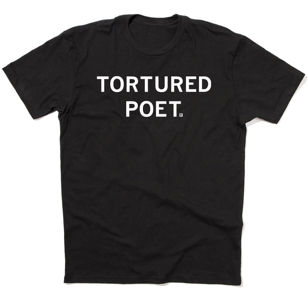 Raygun Youth Large Black 'Tortured Poet' Tee Taylor Swift